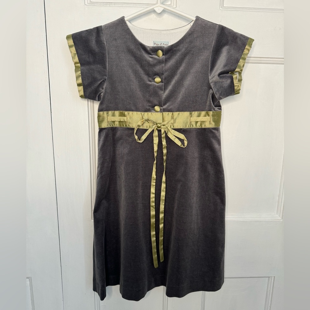 Papo D’Anjo gray velvet dress